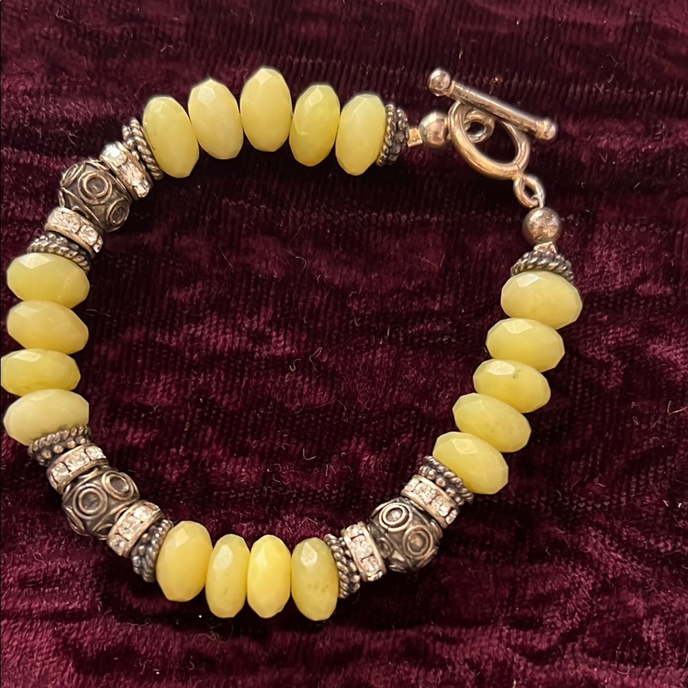 Neiman Marcus cut gemstone necklace and Bracelet Set Peridot